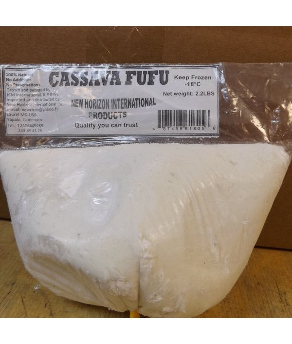 Frozen Cassava Fufu (Available for Same-Day Local Delivery and Curbside Pickup Only)