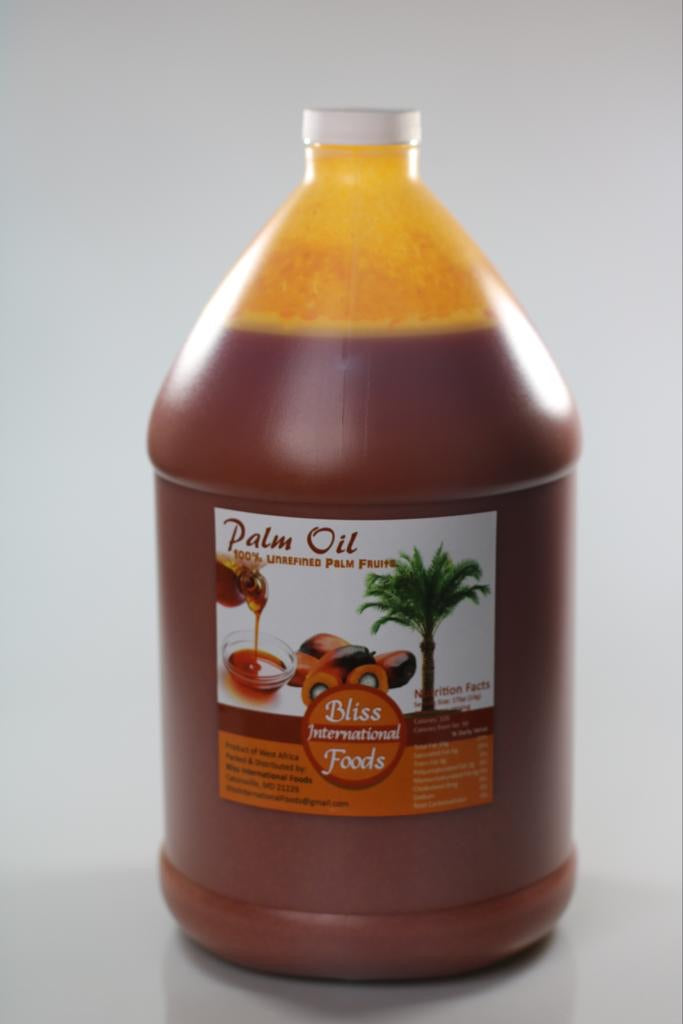 Bliss Palm Oil 1 Gallon (Available for Same-Day Local Delivery and Curbside Pickup Only)